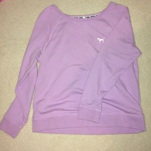 PINK open back sweatshirt